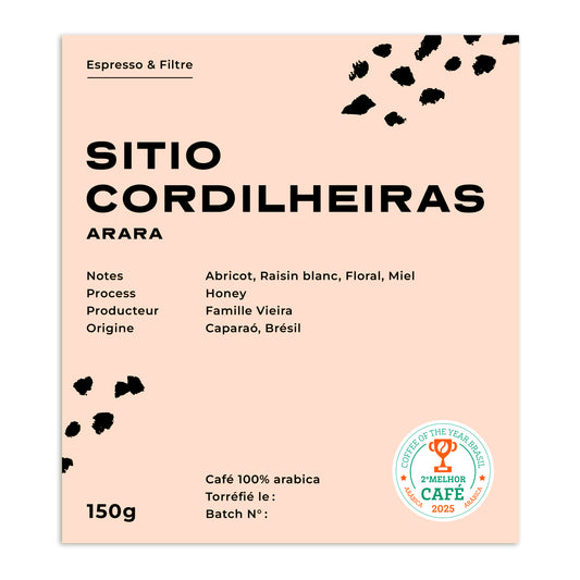 Information sur le café Sitio Cordilheiras du Brésil - variété arara