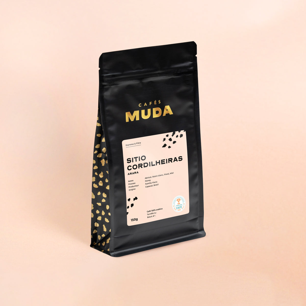 Packaging du café Sitio Cordilheiras du Brésil - variété arara